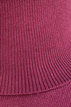 Dark Purple Long Sleeve Turtleneck Sweater