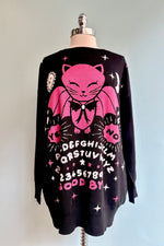 Black Ouija Cosmo Oversized Sweater by Banned