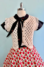 Crochet Vest in Ivory by Tulip B.