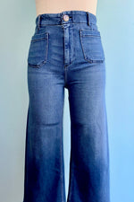 Super Soft Cropped Wide Leg Jeans by Mica Denim