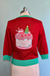 Holiday Cake Embroidered Leslie Cardigan by Miss Lulo