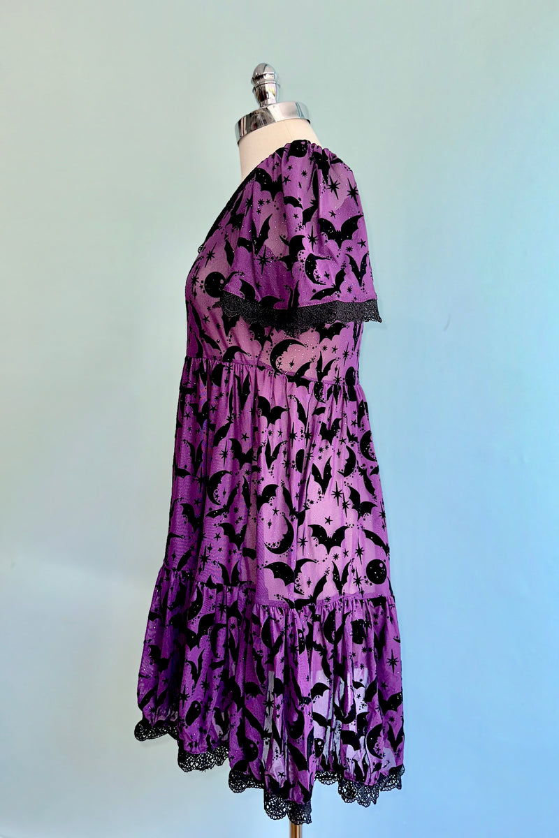 Raven Dress in Potion Purple by Wax Poetic