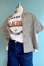 I Have No Shelf Control T-Shirt in White