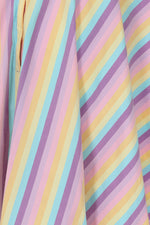 Hikari Rainbow Stripe Pinafore Mini Dress by Banned