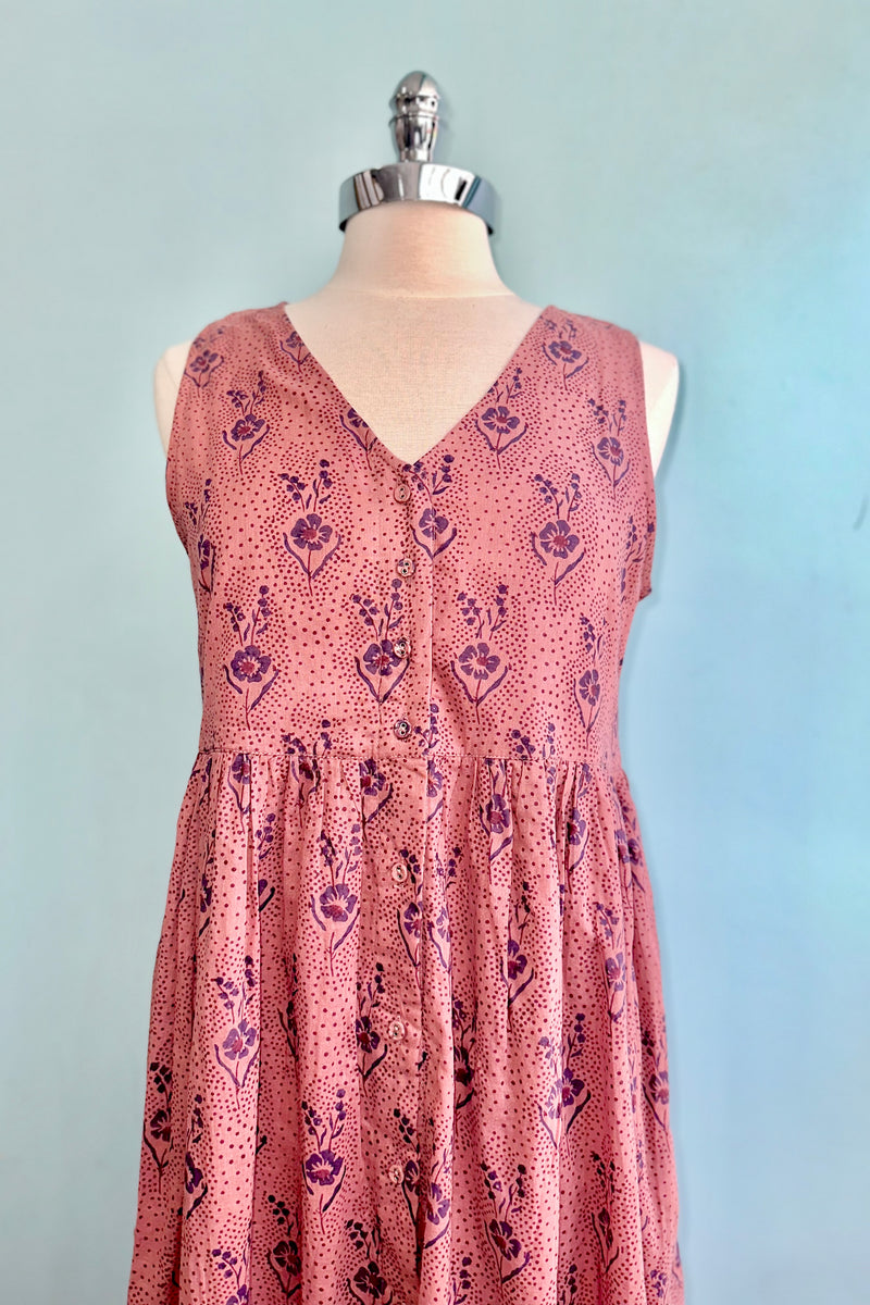 Olivia Midi Dress in Rose by Mata Traders