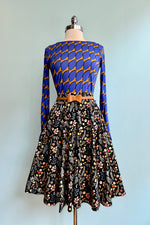 Blue Leaf Print T-Shirt by Compania Fantastica