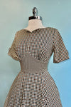 Black and Brown Plaid Wilma Dress by Banned
