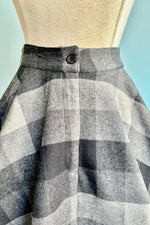 Grey and Black Check Sophie Skirt by Timeless London