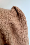 Structured Puff Sleeve Sweater in Khaki by Lili Sidonio