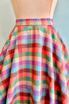 Madras Plaid Cotton Circle Skirt