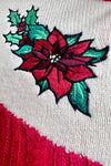 Poinsettia Sweater in Red by Hell Bunny