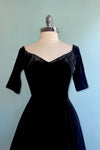 Black Velvet Amalia Dress by Banned