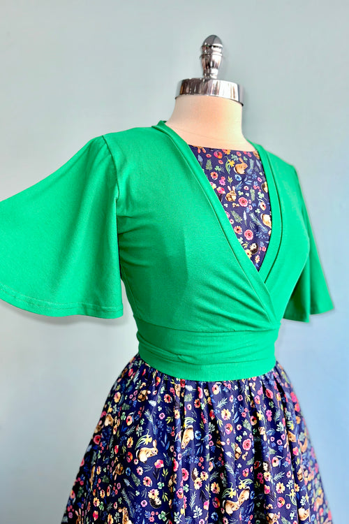 Kelly Green Flutter Sweet Sweater by Heart of Haute