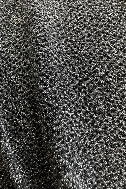 Silver Lurex Loco-Motion Top by Hell Bunny