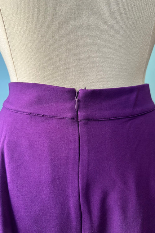 Purple Jersey Charlotte Skirt by Retrolicious