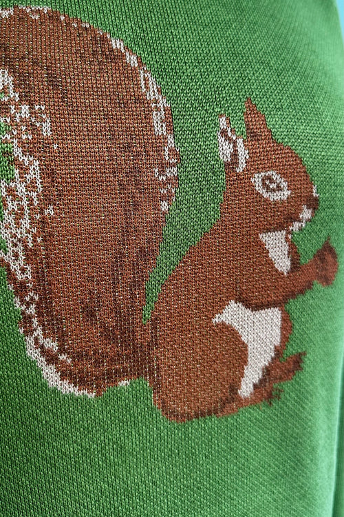 Green Squirrel Got an Acorn Sweater by Voodoo Vixen