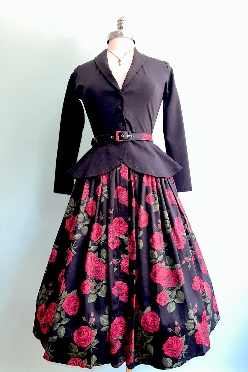 Roses Pleated Skirt by Banned
