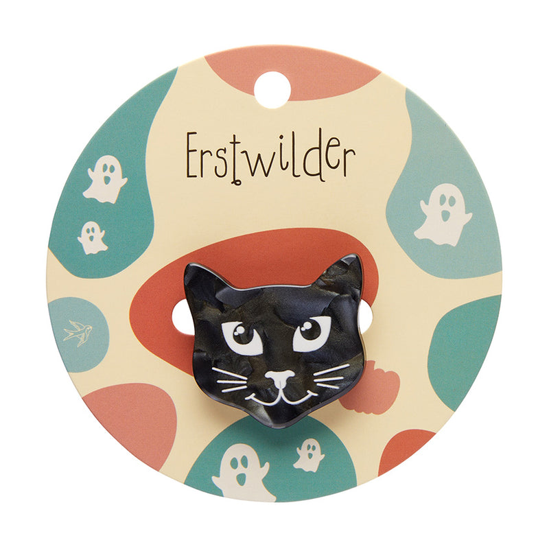 Cat Head Mini Brooch by Erstwilder