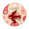 Cupid's Bow Simplified Mini Brooch by Erstwilder