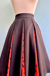 Halloween Black and Orange Contrast Godot Skirt