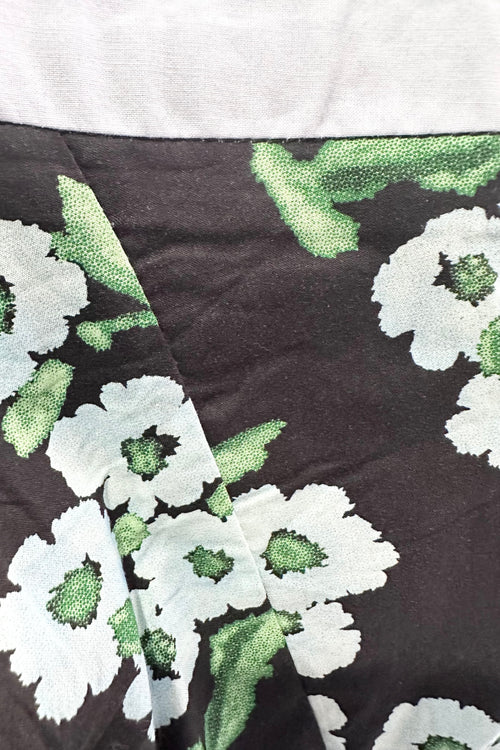 Black Multifloral Tie-Shoulder Romper