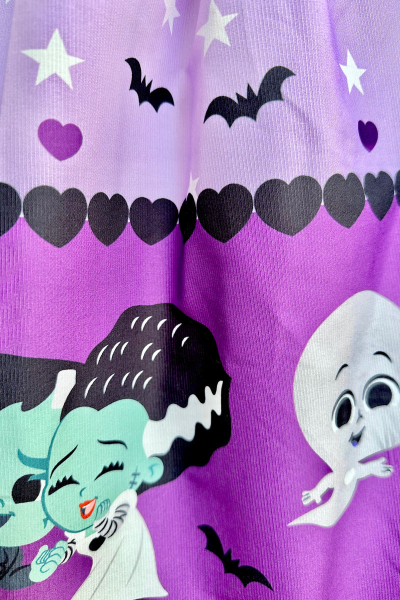 Kou Kou Spooky Full Skirt in Purple