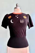 Vintage Halloween Short Sleeve Sweater