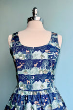 Burrowing Wildlife Fit & Flare Dress by Retrolicious