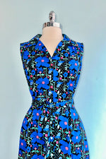 Blue Floral Shirt Dress by Banned