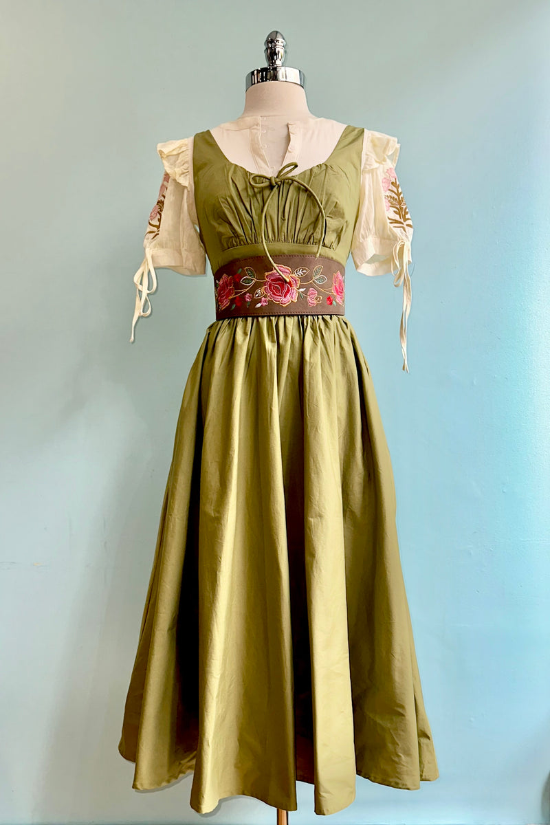 Sage Lolita Midi Dress by Timeless London