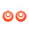 Double Hoop Ripple Drop Earrings by Erstwilder in Multiple Colors!