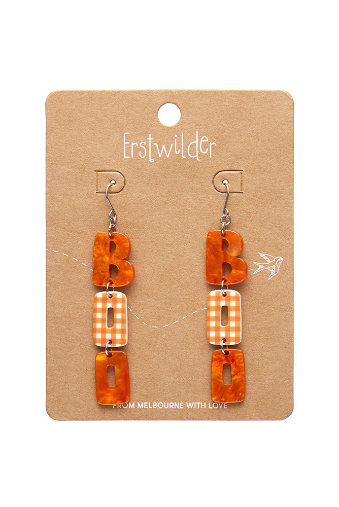 Boo Gingham Essential Earrings by Erstwilder in Multiple Colors