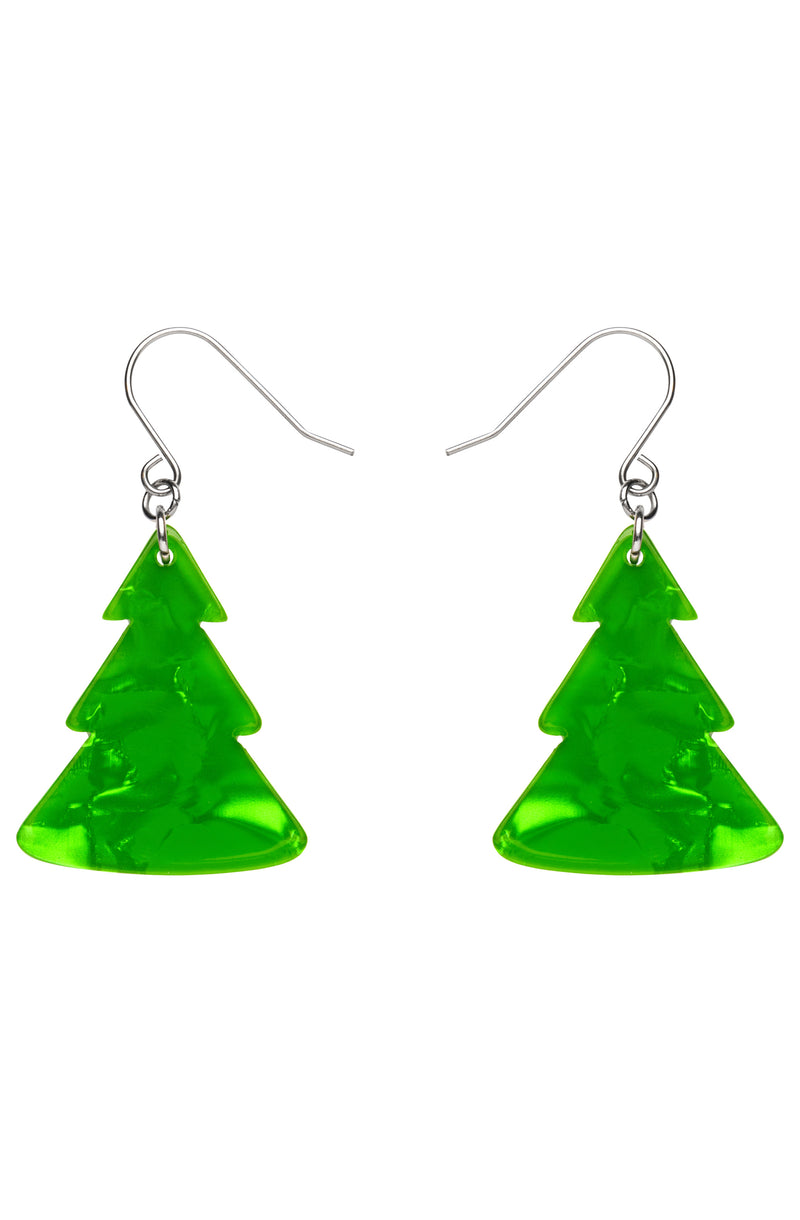 Green Tree Ripple Drop Essential Earrings by Erstwilder