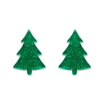 Christmas Tree Stud Essential Earrings by Erstwilder in Multiple Colors