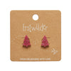 Christmas Tree Stud Essential Earrings by Erstwilder in Multiple Colors