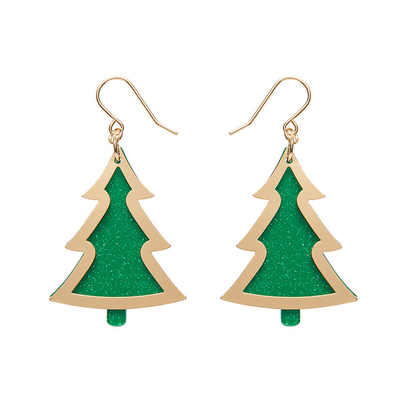 Christmas Tree Drop Essential Earrings by Erstwilder in Multiple Colors