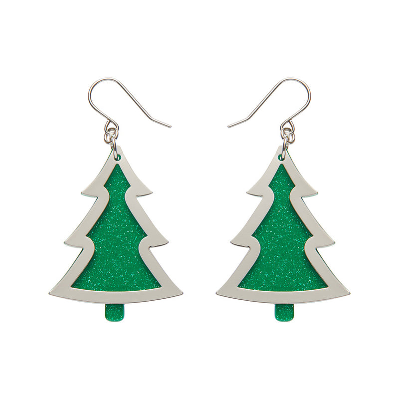 Christmas Tree Drop Essential Earrings by Erstwilder in Multiple Colors