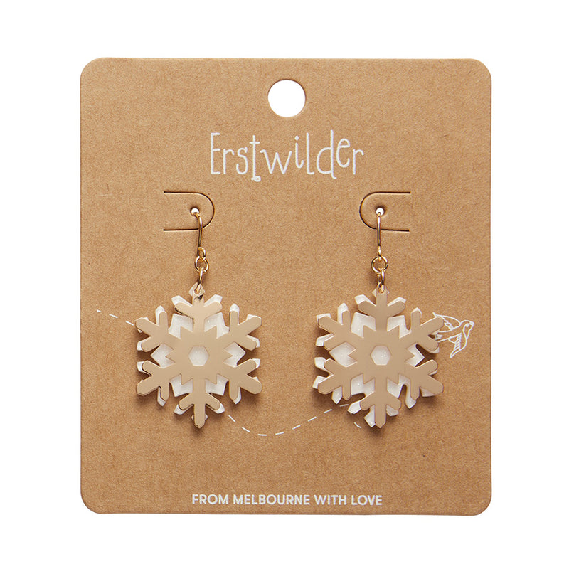 Snowflake Drop Essential Earrings by Erstwilder in Multiple Colors