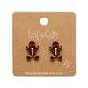 Gingerbread Man Stud Essential Earrings by Erstwilder