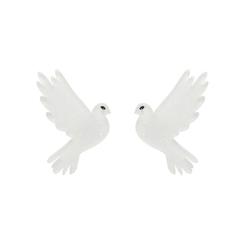 White Dove Stud Essential Earrings by Erstwilder