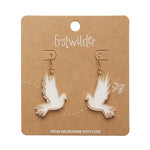 White Dove Drop Essential Earrings by Erstwilder