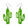 Cactus Drop Earrings by Erstwilder in Multiple Colors