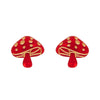 Mushroom Stud Earrings by Erstwilder in Multiple Colors