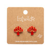 Mushroom Stud Earrings by Erstwilder in Multiple Colors