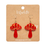 Mushroom Drop Earrings by Erstwilder in Multiple Colors