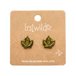 Maple Stud Earrings by Erstwilder in Multiple Colors