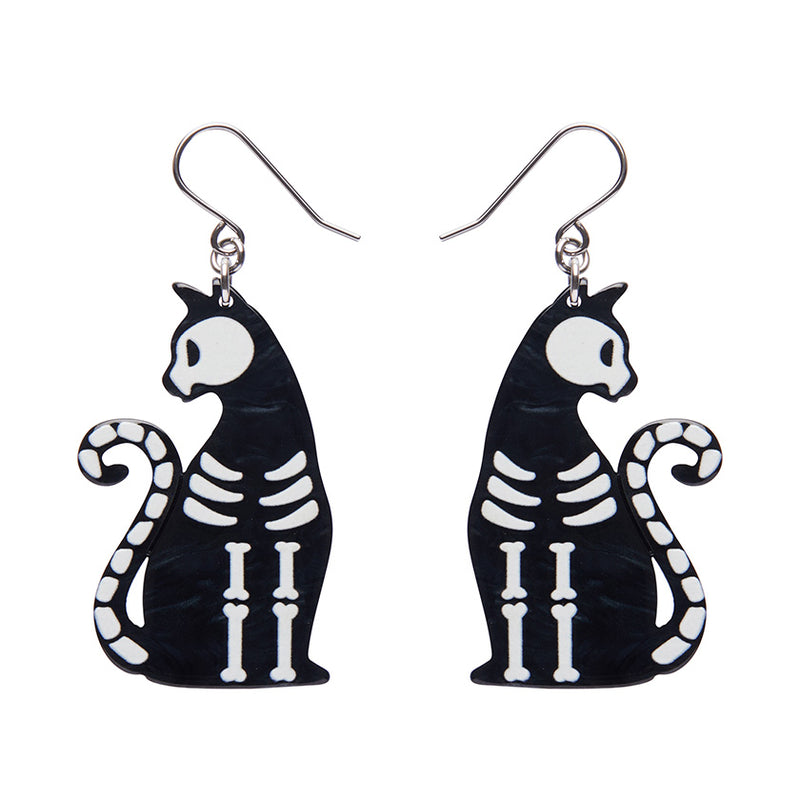 Bone Kitty Essential Drop Earrings by Erstwilder in Multiple Colors!