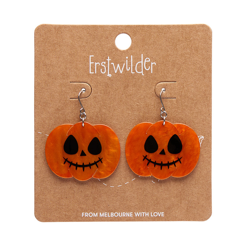 Jack O' Lantern Essential Drop Earrings by Erstwilder in Multiple Colors!