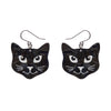 Black Cat Essential Drop Earrings by Erstwilder