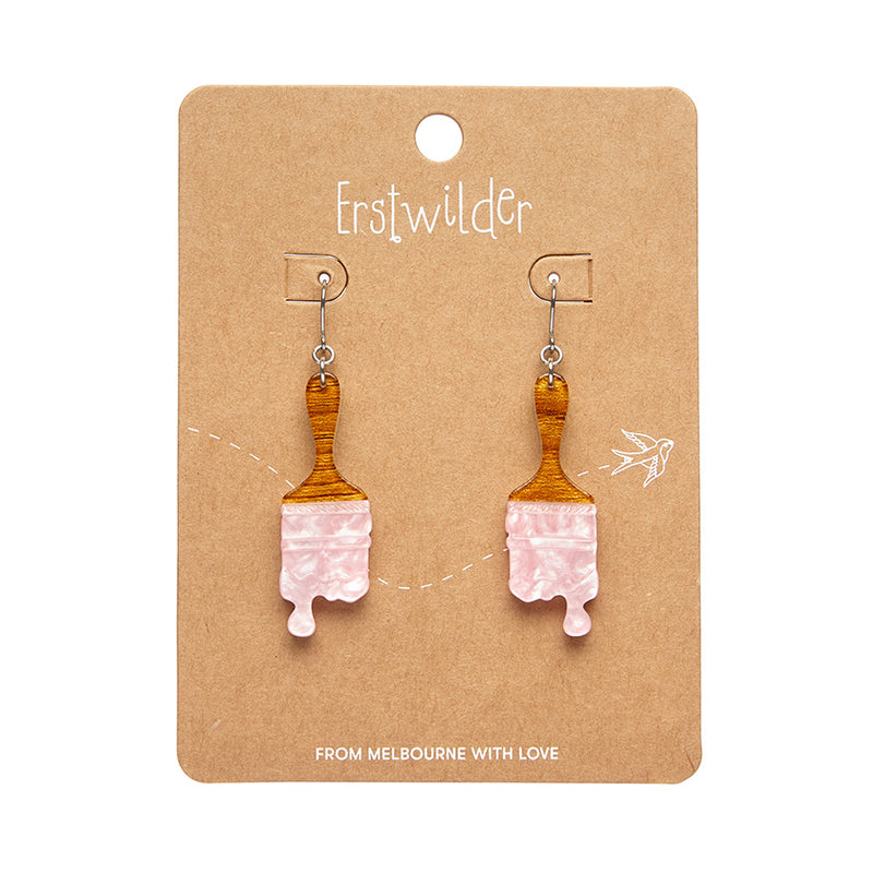 Paint Brush Ripple Drop Earrings by Erstwilder in Multiple Colors!